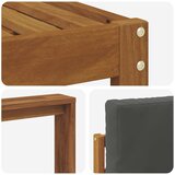  Set vanjskih sofa 4 kom. Prirodna i antracit Smeđa 197,5 x 63 x 73 cm | shoptok.hr