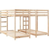  Okvir trojne postelje Naravna 80 / 200 x 200 cm, (5000102372) | Shoptok.si