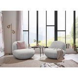 MID.YOU FOTELJ, svetlo siva tekstil | Shoptok.si