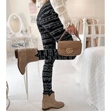 Gemre Black Patterned Fabric Trousers Marcoux | Shoptok.si