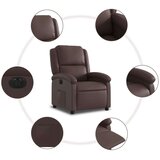 vidaXL Električni naslanjač rjavo umetno usnje | Shoptok.si