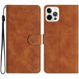 INORCO Za iPhone 14 Pro PU usnjena torbica za telefon z vtisnjenim metuljem, ovitek proti padcu, (22035711) Cene