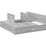 vidaXL Postelja z dodatnim prostorom za shranjevanje Siva Sonoma 180x200 cm, (22051859) Cene