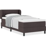 Box spring krevet s madracem tamno smeđi 80x200 cm tkanina | shoptok.hr