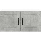 vidaXL Stenska kuhinjska omarica Betonsko siva 80 x 31 x 40 cm | Shoptok.si