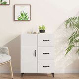  Komoda sjajna bijela 69 5x34x90 cm od konstruiranog drva | shoptok.hr