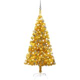  Umjetno božićno drvce LED sa setom kuglica zlatno 120 cm PET | shoptok.hr