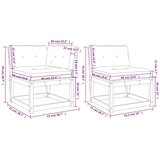  6-dijelni set vrtnih sofa od masivne borovine s jastucima | shoptok.hr