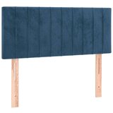  Box spring s madracem LED tamnoplavi 100x200 cm baršun | shoptok.hr