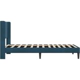  Okvir za krevet s uzglavljem Plava 90 x 190 cm Baršun - Plava 90 x 190 cm | shoptok.hr