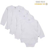 Pippi - Bodi dugi rukav (4 kom), White, vel. 62 | shoptok.hr