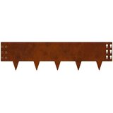 Ograda oko Travnjaka 30 pcs 100 x 25 cm Čelik Rđa | shoptok.hr