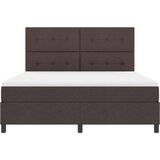 Box Spring Krevet s madracem Tamnosmeđa Super King Tkanina | shoptok.hr