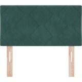  LED vzglavje z LED lučmi Geometrični Temno zelena 80 cm Žamet, (5000043871) | Shoptok.si