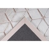 Kayoom PREPROGA Vivica 125 Weiß / Taupe taftano bela, rjavosiva | Shoptok.si