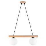  Luster na kablu WOODSTOCK 2xE27/15W/230V drvo/crna | Eponuda.com