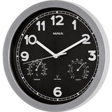 Maul Stenska ura drive, Ø 300 mm, iz umetne mase, srebrn okvir, radijski mehanizem | Shoptok.si