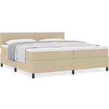  zavisna vzmetnica z vzmetnico svetlo zelena siva 200x200 cm žametna tkanina, (22083269) | Shoptok.si
