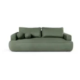 Zelena sklopiva sofa od bouclé tkanine 247 cm Quinoa –