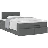  Otomanski krevet s madracem tamnosivi 120x190 cm tkanine | shoptok.hr