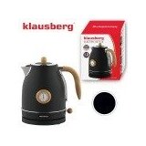 Klausberg KB-7907 retro kuhalo za vodo s termometrom 1,7 L, 2200 W – črno Cene