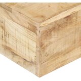 vidaXL klubska mizica 80x80x28 cm trden mangov les | Shoptok.si