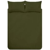 Catherine Lansfield Kaki zelena podaljšana flanelna posteljnina za zakonsko posteljo 230x220 cm Brushed – | Shoptok.si