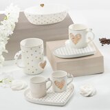 Brandani Lonček Amore Mio 8xh11cm / srčki / porcelan, (5000199608) | Shoptok.si