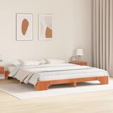  Krevetna konstrukcija Vosak smeđa 200 x 200 cm | shoptok.hr