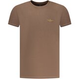 Aeronautica Militare Muška smeđa majica kratkih rukava Cijene