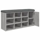  Klupa za cipele siva boja hrasta 102x32x50 cm konstruirano drvo | Eponuda.ba