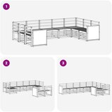  Set vanjskih sofa 7 kom. Prirodna Čvrsto drvo akacije Smeđa | shoptok.hr