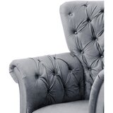 MID.YOU FOTELJ Z OPORO ZA GLAVO, siva tekstil | Shoptok.si