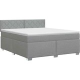  Boxspring krevet s madracem Svjetlosiva 140 x 200 cm Tkanina | shoptok.hr