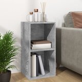  Kutija za pohranu vinilnih ploča boja betona 71x34x36 cm drvena | Eponuda.com