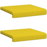  Jastučić za klupu 2 kom. Tkanina Svijetlo žuta Dubina 35 cm | shoptok.hr