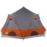  Šotor z dome s streho Siva in oranžna 505 x 450 x 248 cm | Shoptok.si