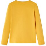  Dječja majica dugih rukava tamna oker boja 104 | shoptok.hr