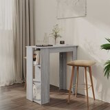  Barski stol s policom boja hrasta sonome 102x50x103,5 cm drveni | shoptok.hr
