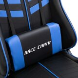 vidaXL Gaming stol modro umetno usnje | Shoptok.si