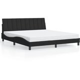  Okvir kreveta s LED-om bez madraca Hanko crni 180 x 200 cm baršunasti | shoptok.hr