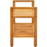 vidaXL stalak za cipele s 2 police 100x27x40 cm od masivne hrastovine | shoptok.hr