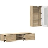  Set TV komoda Zidne FLORIN 3 pcs Sonoma hrast Konstruirano drvo | shoptok.hr