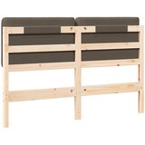  Tapecirani uzglavlje Smeđa i taupe 160 cm Čvrsto borovo drvo | shoptok.hr