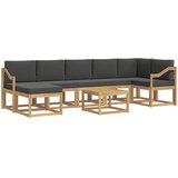  Set vanjskih sofa 8 kom. Bijela i antracit Poliester | shoptok.hr