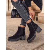 Resti Eco-suede women's ankle boots on a post Segori | Eponuda.ba