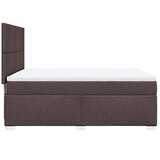  Krevet s oprugama i madracem tamnosmeđi 140 x 190 cm od tkanine | shoptok.hr