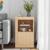  Bočni ormarić s LED svjetlima boja hrasta sonome | shoptok.hr