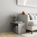 Furnova Stranska mizica betonsko siva 59x36x38 cm inženirski les, (21915463) Cene
