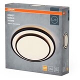 Ledvance Orbis LED okrogla stropna svetilka Berlin (16 W, Ø x V: 29,3 x 6,5 cm, Črna, Topla bela) | Shoptok.si